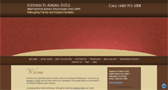 Desktop Screenshot of dratkinsdds.com